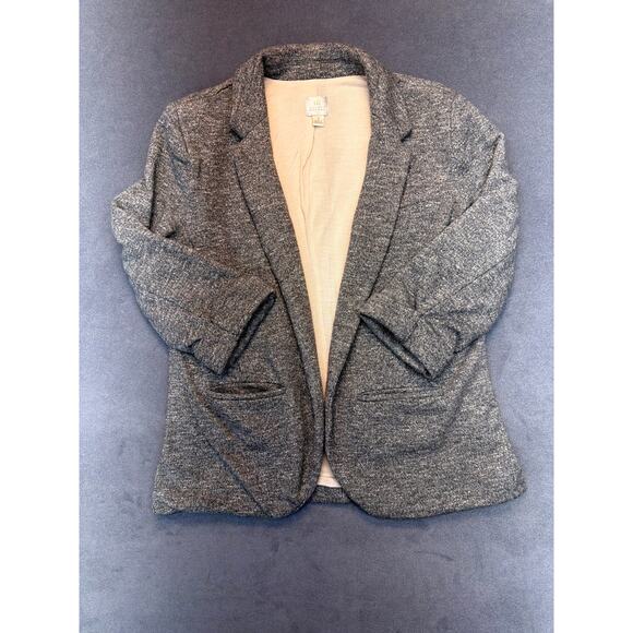 Lauren Conrad Blazer Heather Grey 3/4 Sleeves Size 8 - Picture 2 of 8
